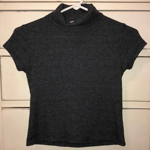 NWOT Brandy Melville short sleeve mock neck tee